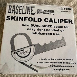 Brand New Baseline 12-1130 Medical Skinfold Caliper, Deluxe Dual, Sided Model